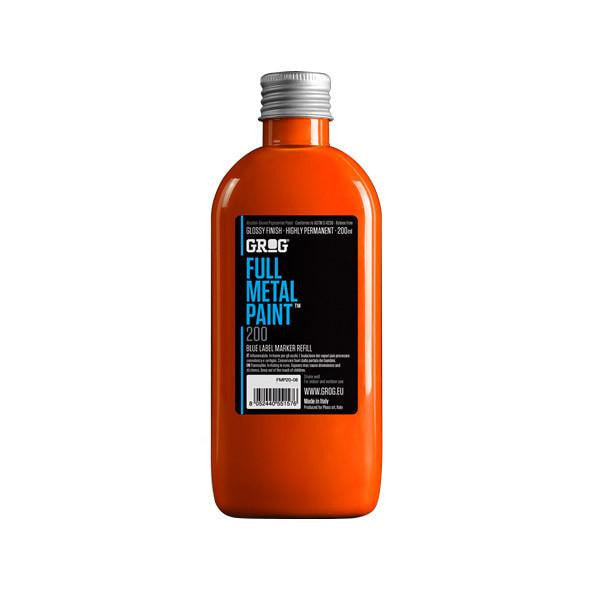 Grog Full Metal Paint Refill - 200ml - Clockwork Orange