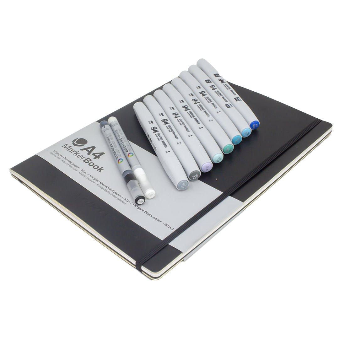 MTN Pro Blackbook Marker Pack Cool Tones Edition | Montana Colors | Spray Planet